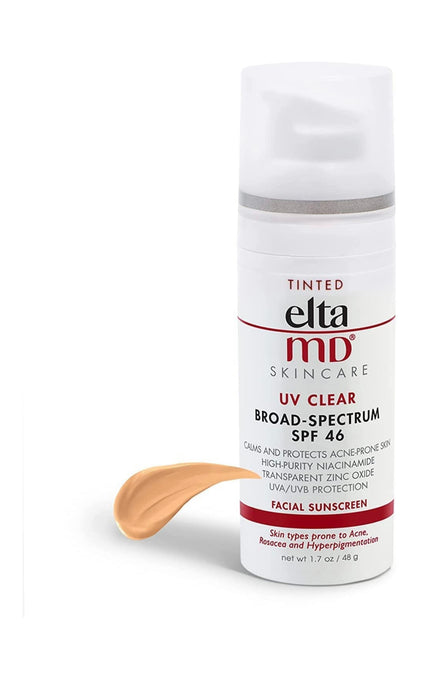 EltaMD UV Clear Broad-Spectrum SPF 46 2 ct 1.7 oz Acne-Prone Skin, Oil-free, Dermatologist-Recommended Mineral-Based Zinc Oxide Formula best sunscreen spf face beach boat brands in usa protector secret