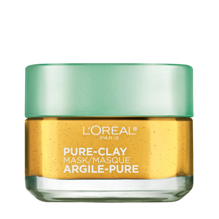 L'Oreal Paris Skincare Pure Clay Face Mask with Yuzu Lemon 1.7 oz.