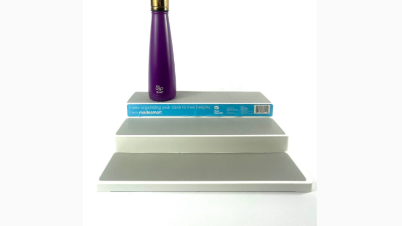 madesmart Shelf Organizer - White 3-Tier Cabinet, Pantry, or Countertop Organizer