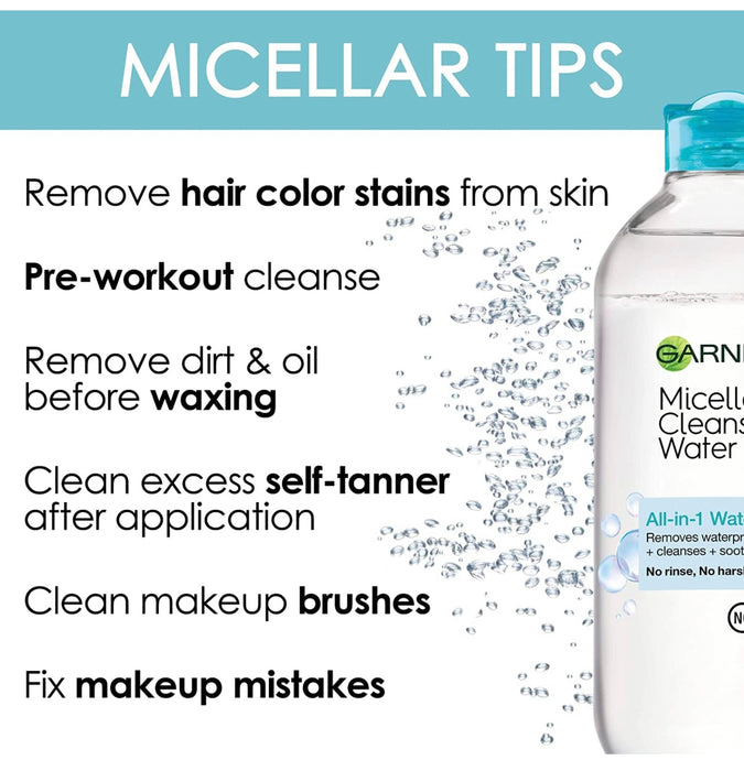 Garnier SkinActive Micellar Cleansing Water For Waterproof Makeup 13.5 fl. oz.