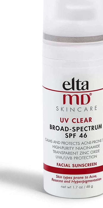 EltaMD UV Clear Broad-Spectrum SPF 46 2 ct 1.7 oz Acne-Prone Skin, Oil-free, Dermatologist-Recommended Mineral-Based Zinc Oxide Formula best sunscreen spf face beach boat brands in usa protector secret