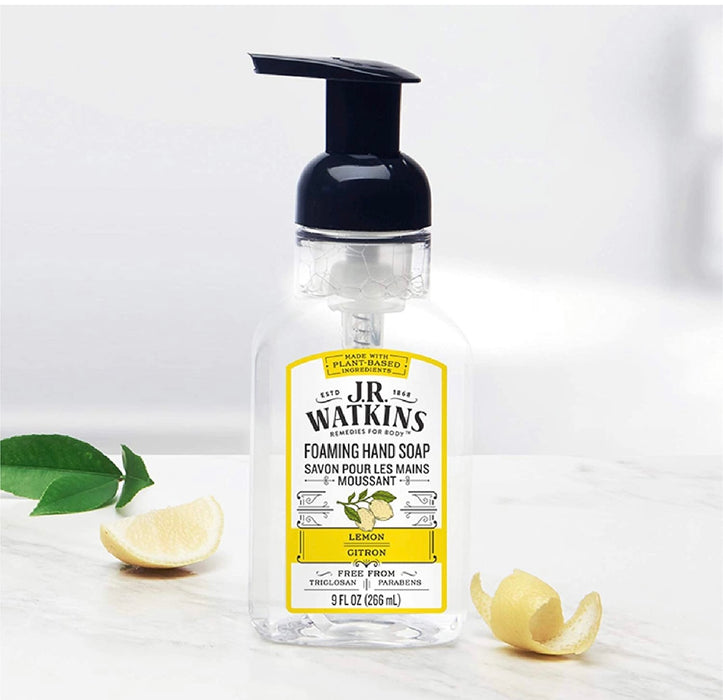 J.R. Watkins Foam Hand Soap, Lemon, 9 oz
