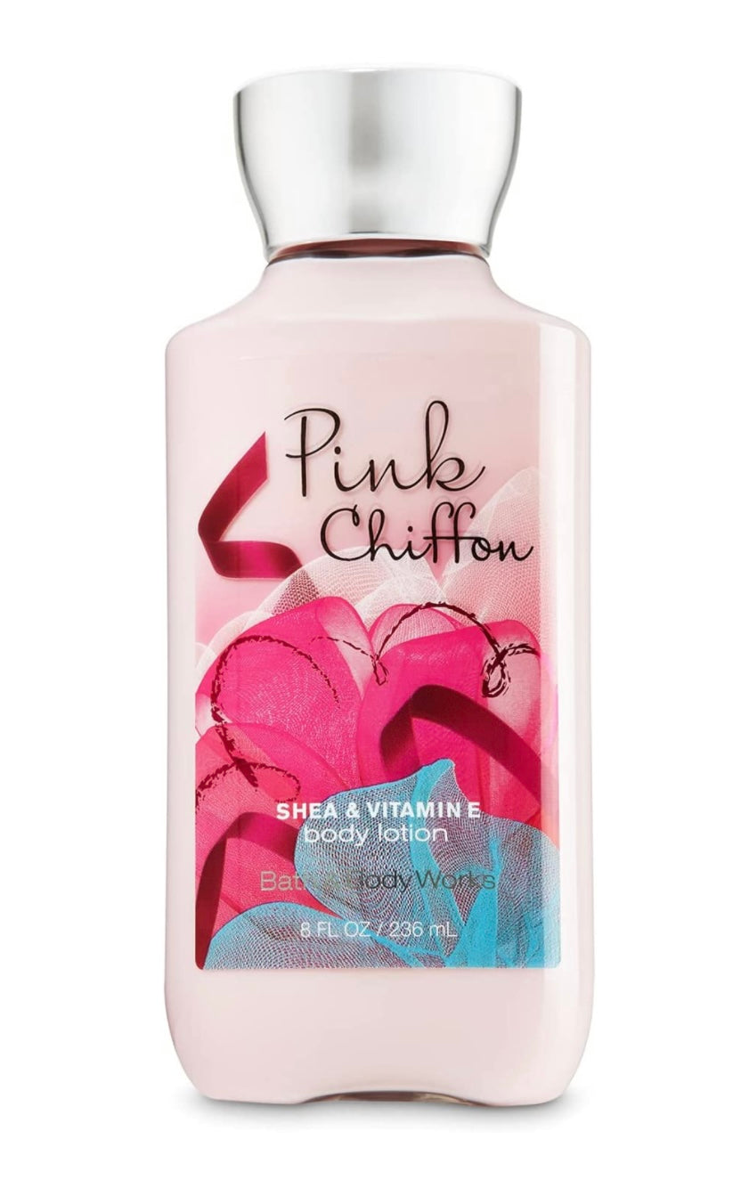 Bath & Body Works PINk chiffon Shea Butter 24hr Moisture 8oz