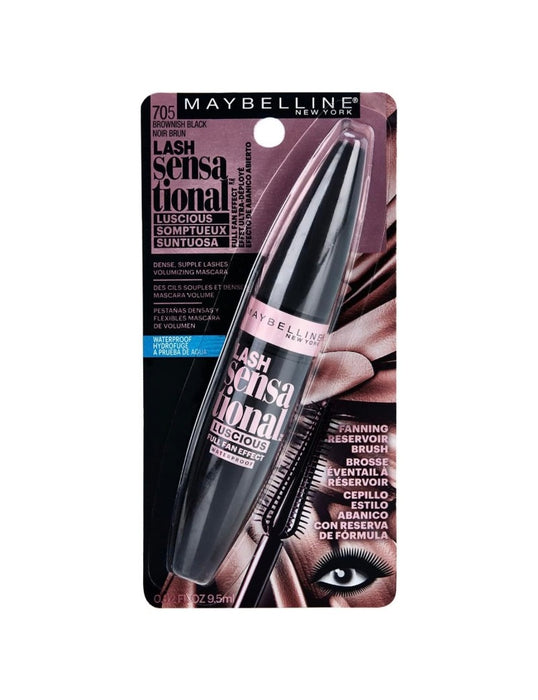 Maybelline Lash Sensational Luscious Mascara Waterproof - Brownish Black (705)